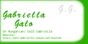 gabriella galo business card